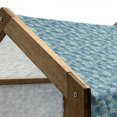thumbnail image 5 of Nautical Pet House, Waves in the Ocean Pattern Abstract Illustration in Blue Shades Simplistic Doodle, Outdoor & Indoor Portable Dog Kennel with Pillow and Cover, 5 Sizes, Multicolor, by Ambesonne, 5 of 5