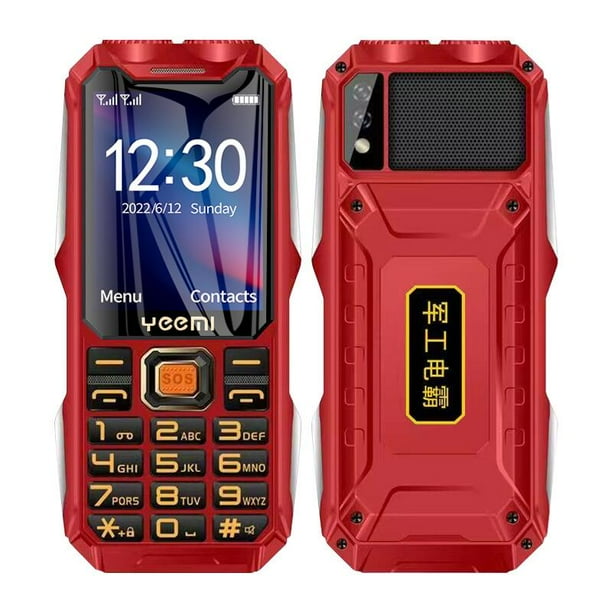 YEEMI Q8 GSM 2G teléfono resistente batería grande linterna Dual 2,4 pulgadas pantalla HD Dual SIM teléfono móvil botón grande teléfono móvil