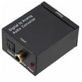 thumbnail image 2 of Convertidor de Audio Digital a analógico, caja de interruptor de Audio óptico a RCA, caja selectora de interruptor AV Coaxial Toslink, color negro, 2 of 4