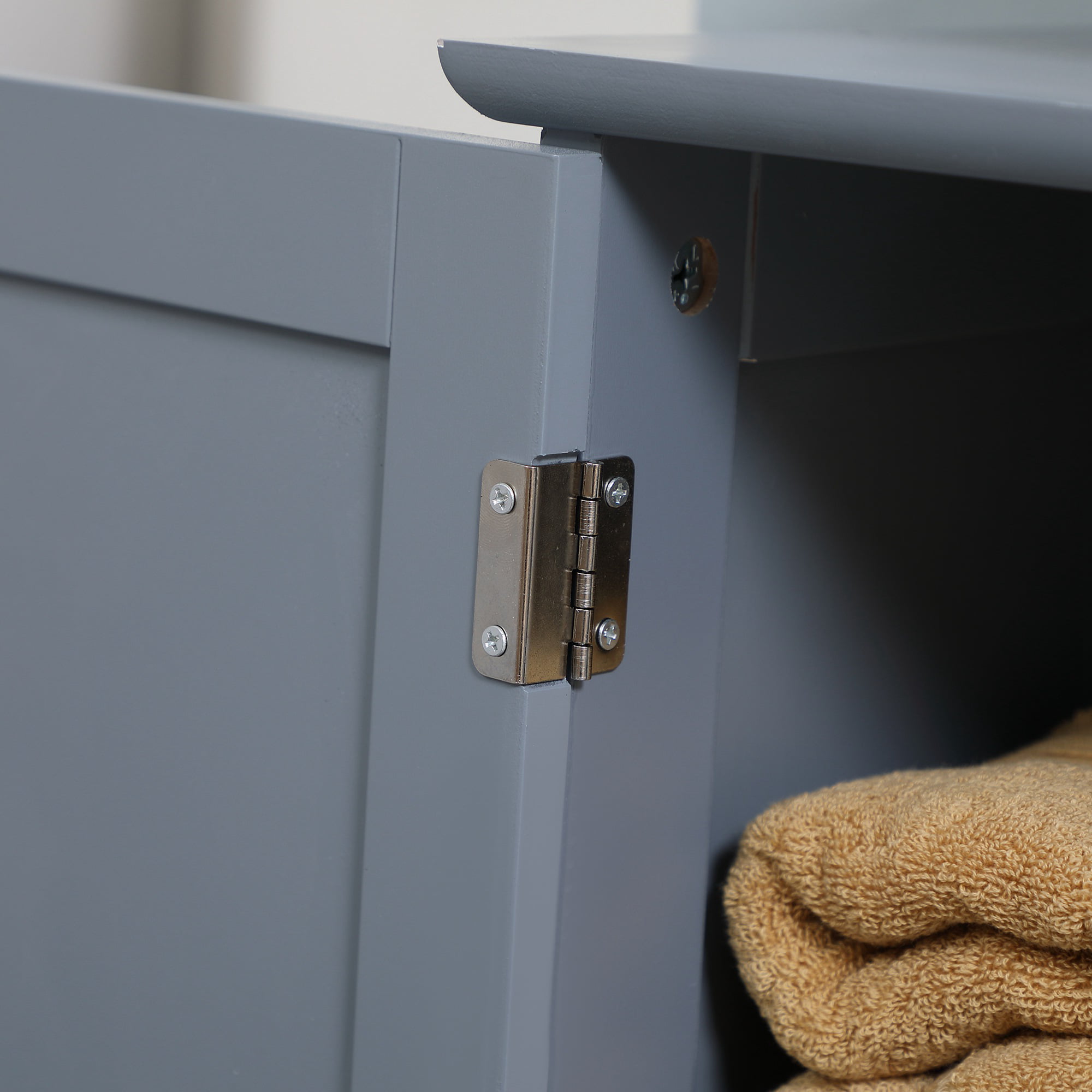 HOMCOM 24 under Sink Storage Cabinet with 2 Doors and Shelves, Pedest –  SHANULKA Home Decor