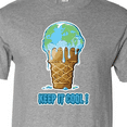 thumbnail image 4 of Inktastic Keep It Cool Melting Earth Ice Cream Cone T-Shirt, 4 of 5