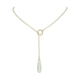 thumbnail image 1 of .925 Sterling Silver 14 Karat Gold Plated Lariat Women's Necklace, 1 of 2