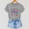 thumbnail image 6 of successthop Independence Day Clothes Women Red Blue White Plus Size Crewneck T Shirt Summer Shirts Short Sleeve Tops S, 6 of 6