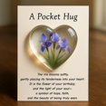 thumbnail image 3 of AuroraX Heart Pocket Hug Token Gifts with Greeting Cards,Holiday Gift Card,Valentine's Day Birthday Encouragement Wedding Motivational Gifts for Women Men, 3 of 4