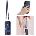 thumbnail image 2 of Dteck Crossbody Strap Case for iPhone 11, Shockproof Leather Case Card Slots Wallet Back with Ring Holder Kickstand Cover for iPhone 11 ,Blue, 2 of 7