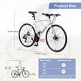 thumbnail image 2 of 【LuckyNote】24 Speed Hybrid bike Disc Brake 700C Road Bike For men women's City Bicycle, 2 of 9