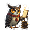 thumbnail image 3 of Retro Owl Theme Stickers Stickers, Waterproof Owl Theme Stickers Sticker for Water Bottle Laptop Phone Cases Planner Skateboard Luggage Helmet Party Favor Decor, Ideal for Adults Teens Teacher Rewards, 3 of 9