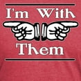 thumbnail image 3 of CafePress - With Them T Shirt - Mens Tri-blend T-Shirt, 3 of 4
