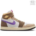 thumbnail image 1 of Ni - ke Air Jordan 1 High Zoom CMFT 2 'Palomino Wild Berry' Men's Sneakers DV1307-205, 1 of 5