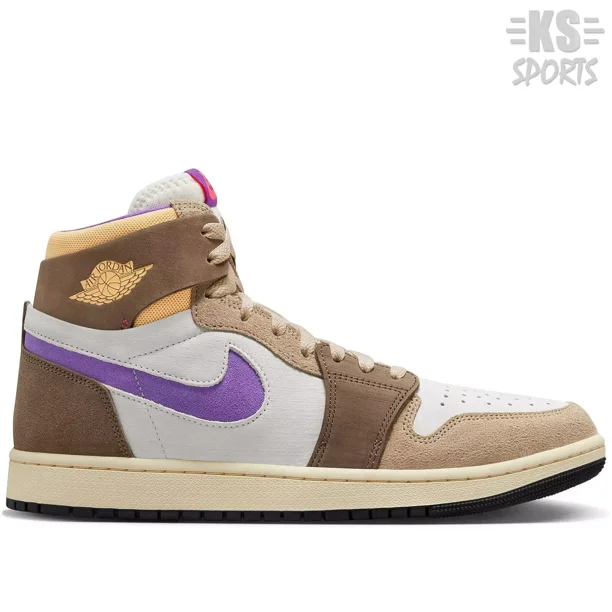 Ni - ke Air Jordan 1 High Zoom CMFT 2 'Palomino Wild Berry' Men's Sneakers DV1307-205