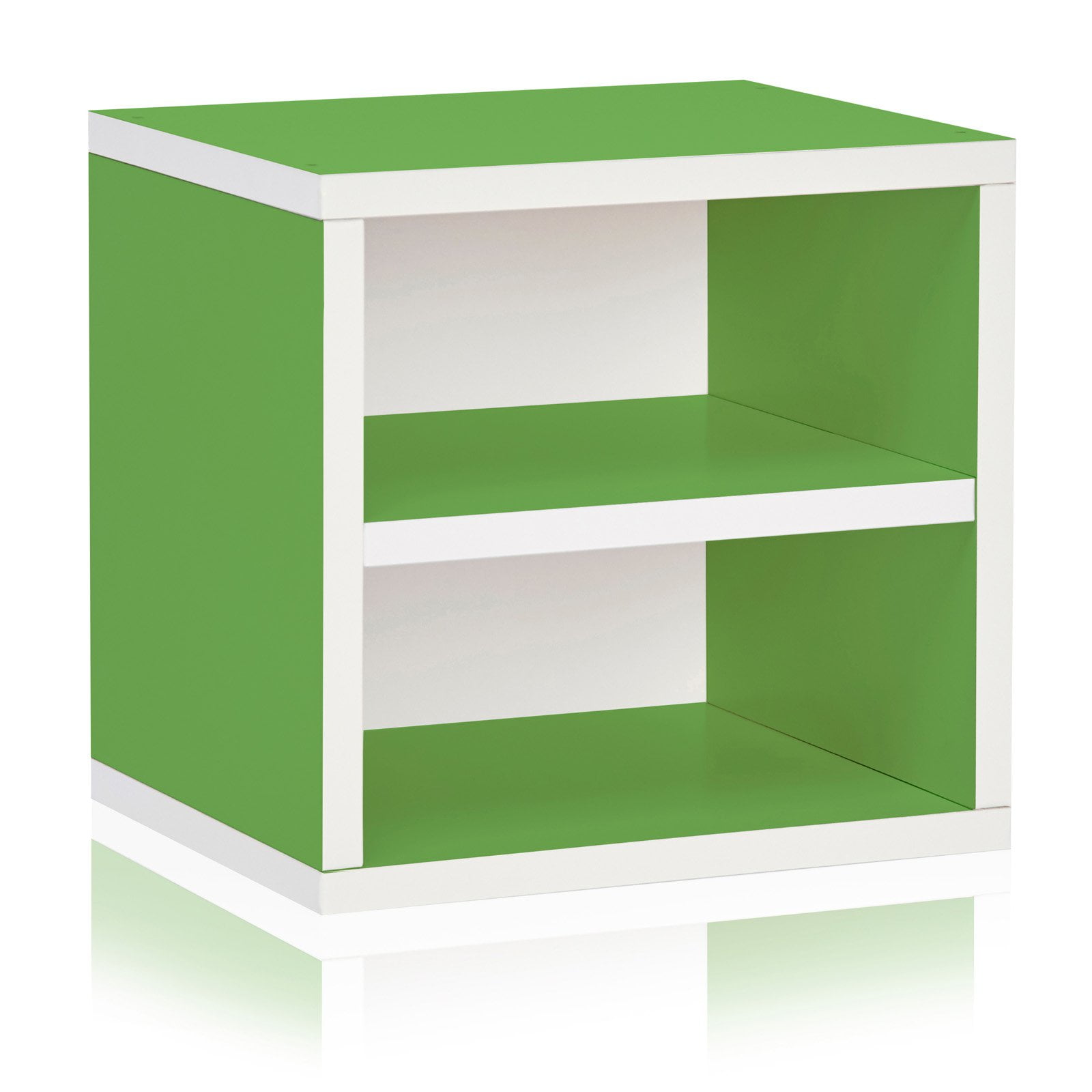 Way Basics Eco Stackable Connect Storage Cube with Shelf, Multiple