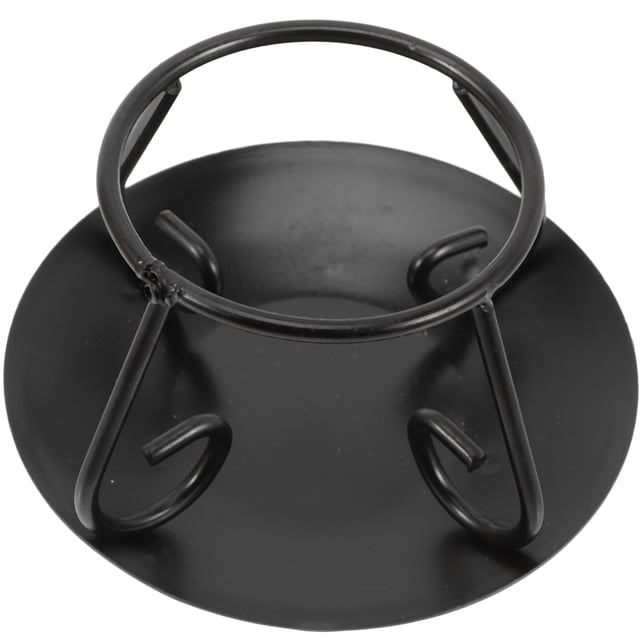 unbranded Caldero De Hierro Fundido Negro Con Ergonómico Y Durabilidad