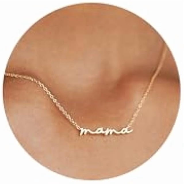Chenchen Gold Pendant Necklace for Women, Dainty Diamond Necklaces for Women Simple 14K Gold Plated Paperclip Choker Necklaces Cute Minimalist Open Oval Necklaces Gold Jewelry for Women Gifts