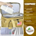 thumbnail image 2 of 40 Cans Tactical Backpack Cooler, AYAMAYA Leakproof Cooler Backpack, Portable Soft Cooler Bag Waterproof for Beach Travel Camping Picnic Hiking, Sand, 2 of 7