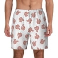thumbnail image 2 of Picia Red Fox pattern Mens Swim Trunks with Compression Liner Stretch Beach Shorts Quick Dry with Zipper Pockets No-Chafing Board Shorts-X-Large, 2 of 9