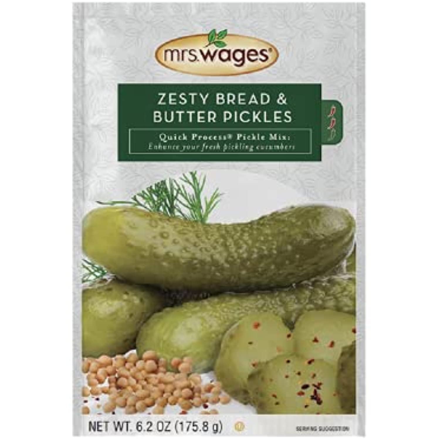 Mrs. Wages Zesty Bread And Butter Pickles Quick Process Mix 6.2 Ounce