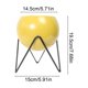 thumbnail image 3 of Macetas decorativas de metal con soporte y orificios de drenaje. Soporte elevado de hierro para macetas, ideal para sala de estar, oficina, jardín o balcón. Para uso interior y exterior., 3 of 6