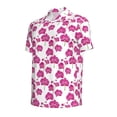 thumbnail image 4 of Wukai Orchids Flowers Men’s Polo Shirts,Quick-Dry Athletic Shirt,Classic Fit Shirts-X-Large, 4 of 8