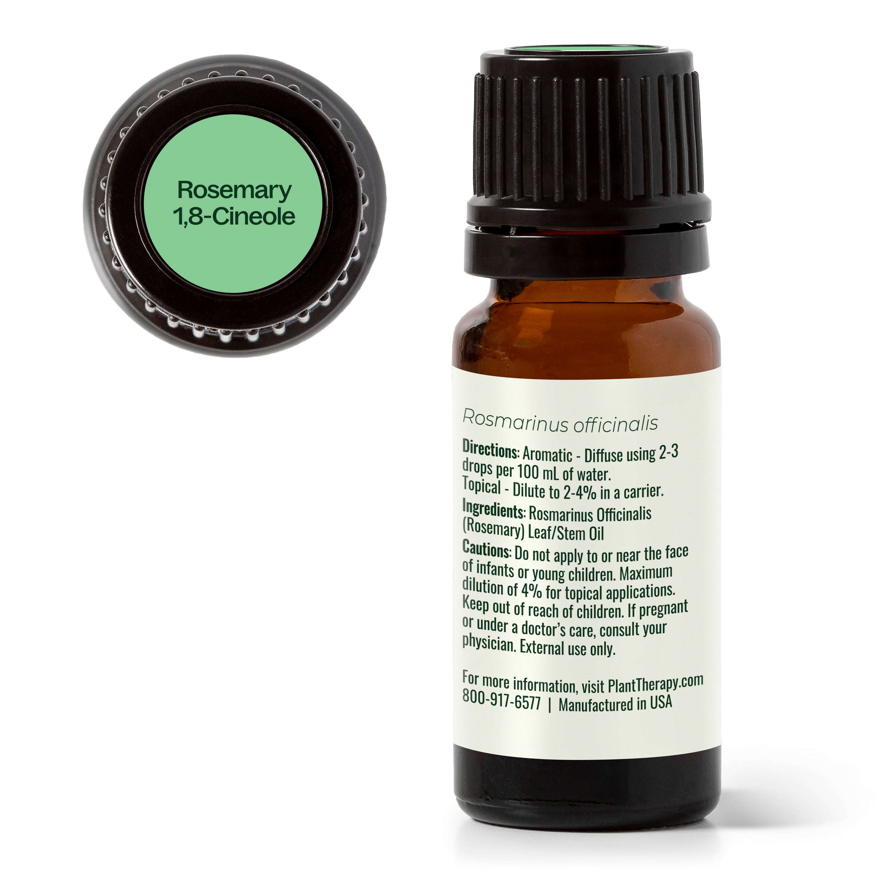 Plant Therapy Rosemary Essential Oil 100% Pure, Undiluted, Natural Aromatherapy 10 mL (1/3 fl oz)