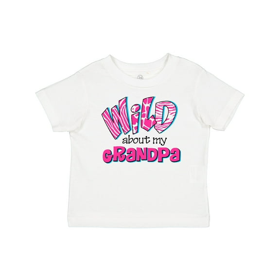 Inktastic Wild About Grandpa Girls Baby T-Shirt