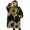 Black Sunflower White, variant on Oversized Wearable Blanket Hoodie,Beige Leopard Sunflower Pattern Sherpa Blanket Hoodie with Super Pockets,Super Warm Fuzzy Pullover for Women & Men