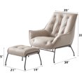 thumbnail image 2 of Top Grain Leather Upholstery / Bedroom Reading / Comfortable Seating Set, 2 of 5