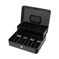 thumbnail image 2 of TOP! Metal Cash Register with Key Lock-Portable Money Organizer Box Convenience Stores Retail Shop Black, 2 of 4
