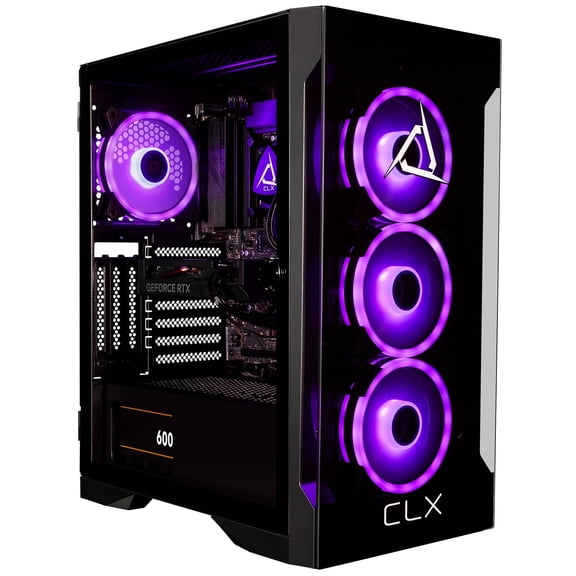 CLX SET Gaming PC Intel Core i7 13700KF, 32GB DDR5, GeForce RTX 4060, 1TB SSD, 4TB HDD, Windows 11 Home
