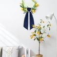 thumbnail image 6 of Wreath Sash for Front Door,Cotton Wreath Satin Sash Garland Ribbon Accessories,Wave WreathSash for Front Door Holiday,for Wreaths Yard Doorway Indoor Outdoor Bow Bridal Shower Home Decor Blue, 6 of 6