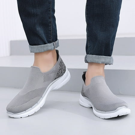 

Vedolay Sneakers for Men 2023 Men s Shoes Sneakers & Slip-ons Work Office Dressy Business Shoes Gray 8.5