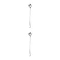 thumbnail image 4 of Monstrate Cucharas de mango largo Cucharadita de acero inoxidable Cubiertos Vajilla Agitación Cuchara de helado Accesorios de picnic Tipo 4 tipo 4 2Conjunto, 4 of 6