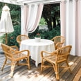 thumbnail image 2 of Pink Striped Outdoor Curtains for Patio Waterproof,Windproof Privacy Curtains with Weighted Bottom,Modern White Striped Abstract Art Aesthetics Outside Drapes for Picnic Garage Yard 54"x84" 2 Panel, 2 of 8