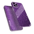 thumbnail image 6 of DesignSkinz Sparkling Purple Ultra Metallic Glitter Full-Body Skin Decal Wrap Cover for iPhone 15 Pro, 6 of 9