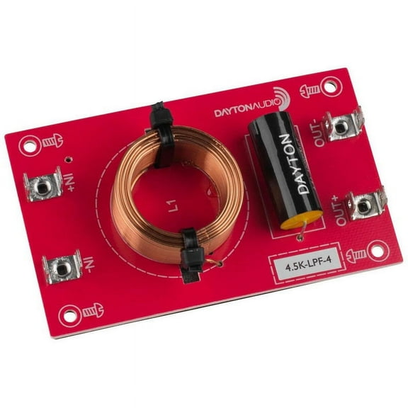 Dayton Audio 4.5k-LPF-4 Low Pass Speaker Crossover 4,500 Hz 12 dB/Octave