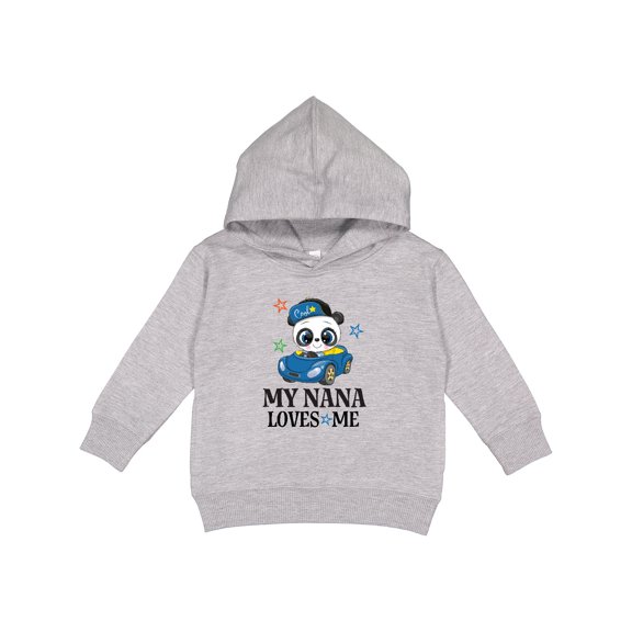Inktastic My Nana Loves Me Grandson Panda Toddler Hoodie