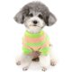 thumbnail image 5 of Suéter para perro pequeño abrigo de invierno de algodón suave a rayas cálido cachorro gato chaqueta ropa para mascotas Chihuahua Yorkshire (rosa M) brillar  Electrónica, 5 of 5