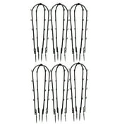 BToBackyard U-shaped plant support supports climbing tomatoes, beans, and trees