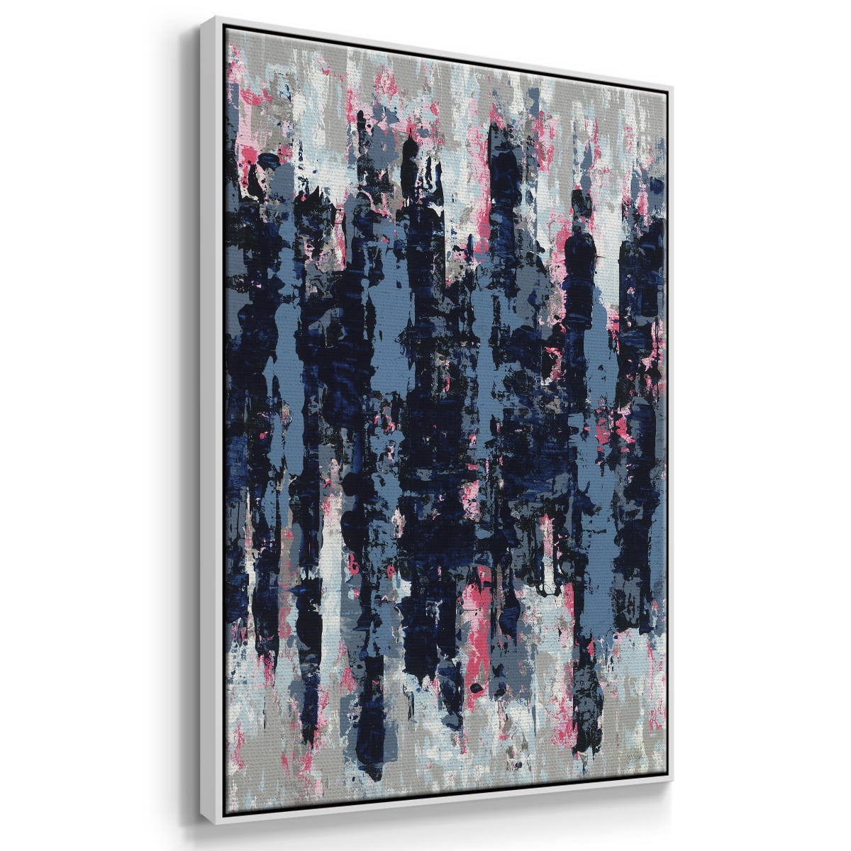 Veiled Heat Framed Premium Gallery Wrapped Canvas - Ready to Hang - 27 x 41 - White Floating Frame