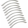thumbnail image 1 of Set Of 10 Furniture Handles Stainless Steel Kitchen Furniture Handle - Stainless Steel Brushed Nickel Kitchen Door Handle Center Distance 128mm Silver, 1 of 4