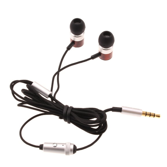 Hi-Fi Sound Wired Earphones for OnePlus Nord N20 5G Phone - Headphones Handsfree Mic Headset Wooden Earbuds In-ear Earpieces for OnePlus Nord N20 5G