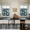 thumbnail image 4 of Kitchen Curtains and Valance Set 24 Inch Tier Pioneer Colorful Floral Curtains Small Drapes for Cafe Living Room Bathroom Farmhouse 3 Pieces Set Rod Pocket, 4 of 6