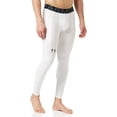 thumbnail image 1 of Leggins Under Armour HeatGear para hombre, color blanco/negro, talla M, 1 of 3