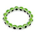 thumbnail image 2 of Bling Jewelry Womens Translucent Turkish Glass Bead Evil Eye Stretch Bracelet with Crystal Spacers, 2 of 4