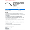 thumbnail image 2 of Lower Radiator Hose - Compatible with 2004 - 2006 Cadillac SRX 3.6L V6 GAS - Gates, 2 of 2