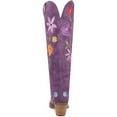 thumbnail image 5 of Dingo Women's Flower Power Suede Tall Western Boot Snip Toe Purple 6 1/2 M  US, 5 of 7