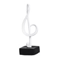 thumbnail image 1 of Estatuilla de Nota Musical, Estatua Artesanal, Símbolo Musical Decorativo para Centros de Mesa, Armario de TV, Decoración para Sala de Estar, Estanter Blanco Macarena nota estatua, 1 of 8