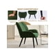 thumbnail image 5 of Mid-century accent chair: comfy corduroy fabric sofa armchair para sala de estar, dormitorio, y oficina study, moderno vintage reading chair con arms y metal legs, 5 of 7