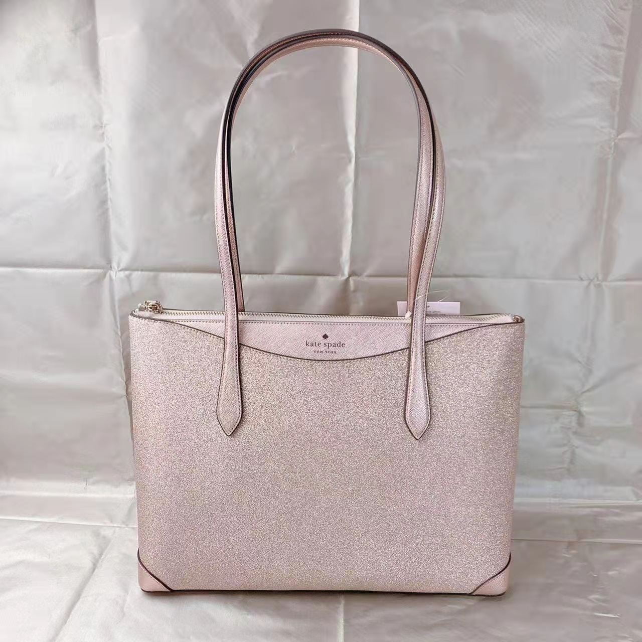 Buy Kate Spade K4626 Large Glitter Fabric Tote In Rose Gold Online at  Lowest Price in Ubuy France. 968372399