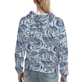 thumbnail image 7 of Lsque Paisley Floral Branches Pattern Casual Women's Hoodie,Hooded Sweatshirt with Kangaroo Pocket,Pullover Hoodie with Eye-catching Drawstrings-Medium, 7 of 7
