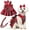 Red, variant on Cute Dog Dress Clothes for Small Dogs Cats Girl Female Pink Plaid Bow Tie Dog Harness Dresses Leash Set with Pearls Bow Accessories Birthday Puppy Dress Shih Tzu Yorkies Chihuahua Outfits